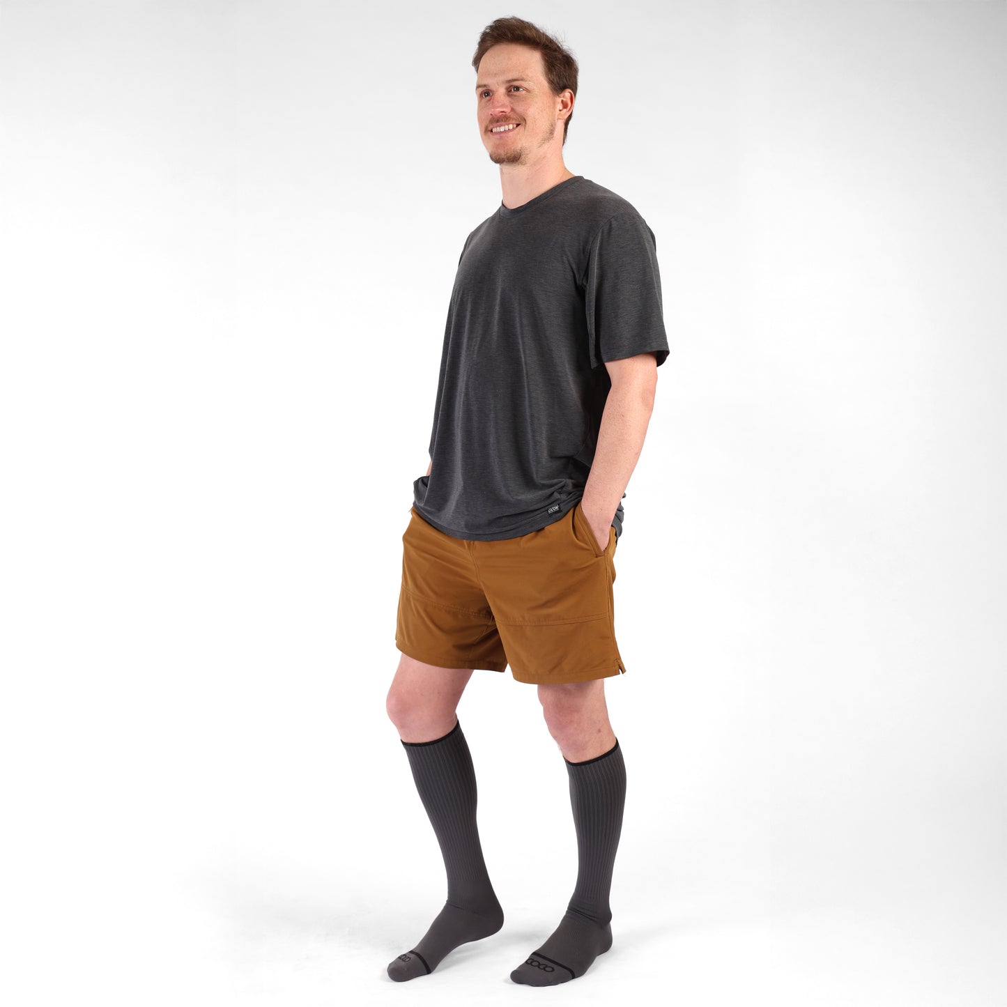 Granite Gray Knee High Compression Socks