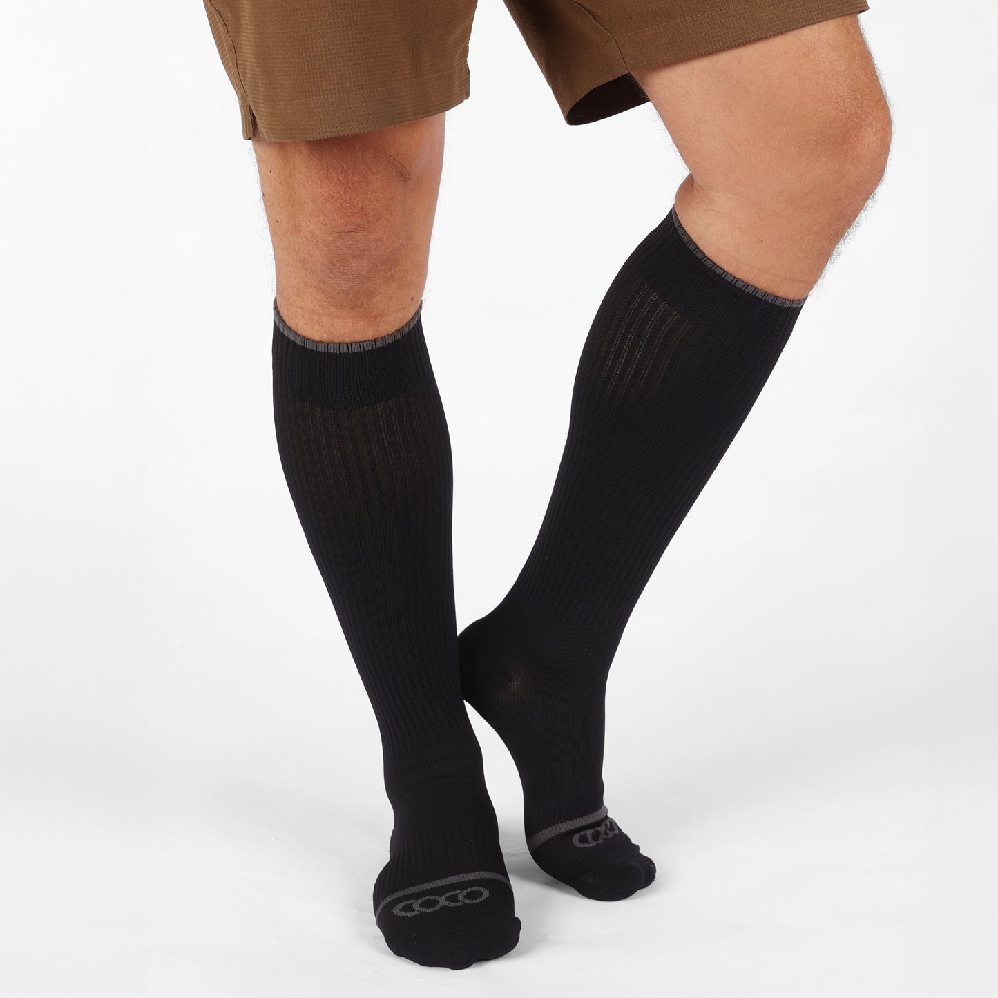 Black Knee High Compression Socks