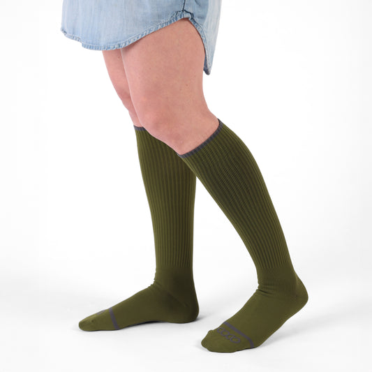Forest Green Knee High Compression Socks